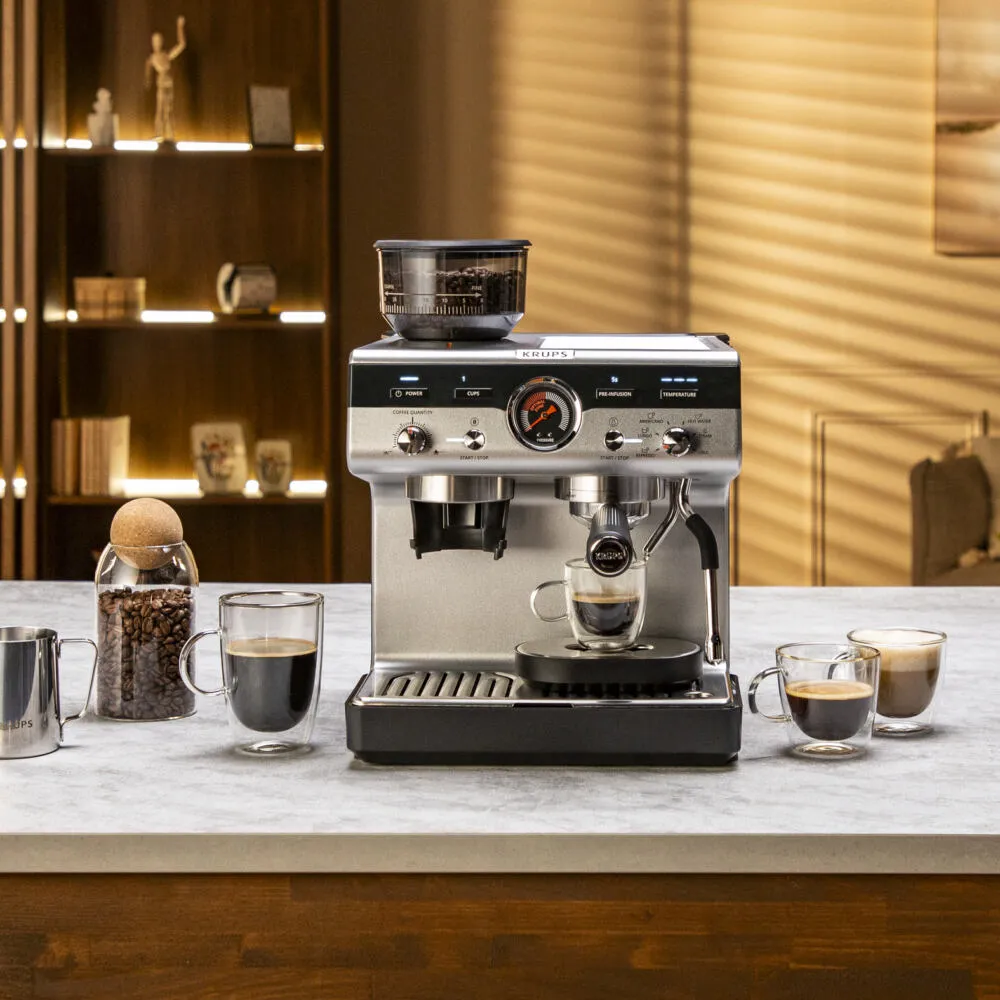 Krups Precision XP801T10 Yarı Otomatik 3 L Espresso Makinesi Thumbnail 10