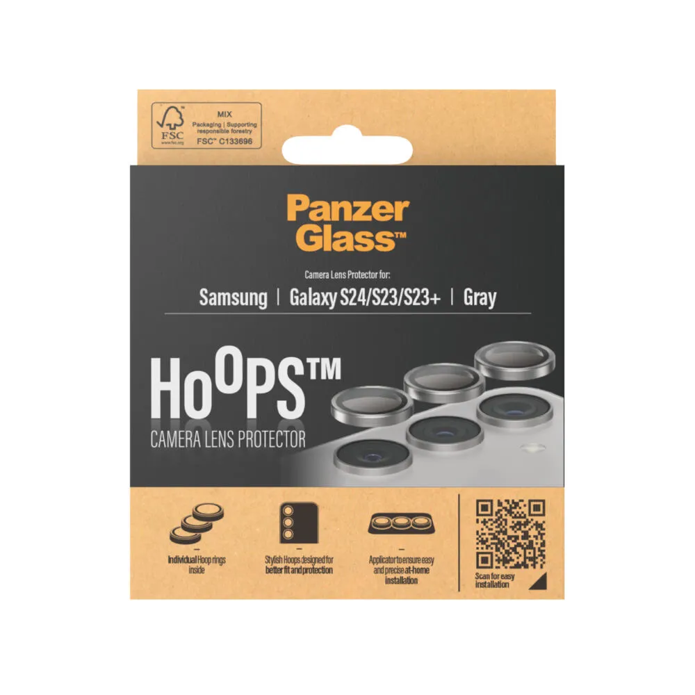 PanzerGlass® Hoops® Camera Lens Protector Gray Samsung Galaxy S 2024 1236 Thumbnail 3