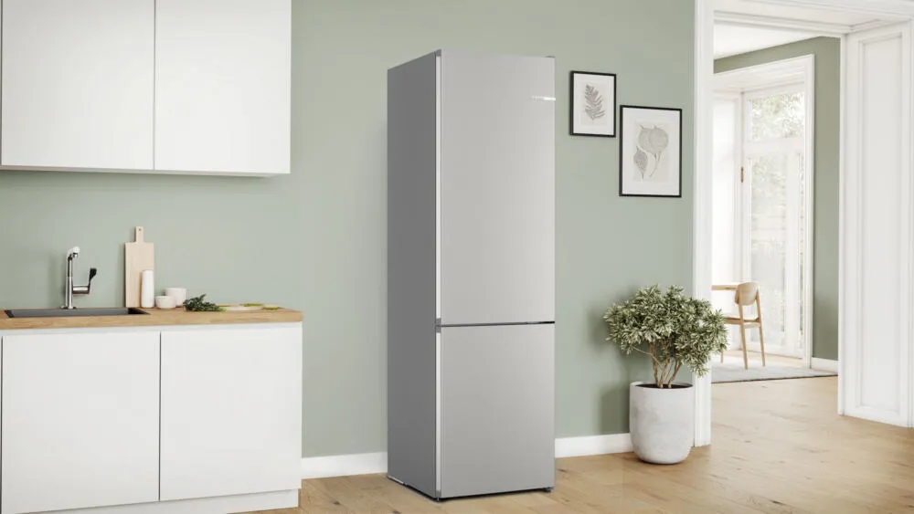 Bosch KGN39EIDF donduruculu buz dolabı Solo 363 l Paslanmaz çelik Buzdolabı Thumbnail 1