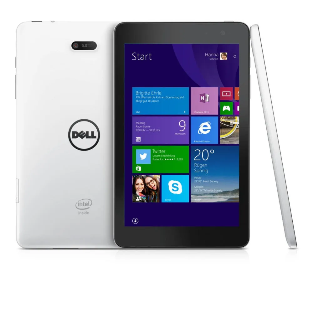 DELL 8 Pro 32 GB SMTV8P10FG19W 8 inç 1 GB RAM Beyaz Tablet Thumbnail 2