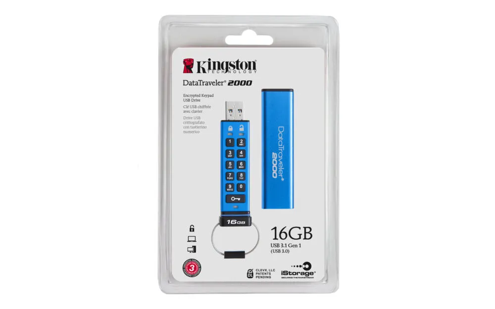 Kingston Technology 2000 16GB DT2000/16GB 16 GB USB 3.2 Flash Bellek USB Flash Sürücüleri Thumbnail 4
