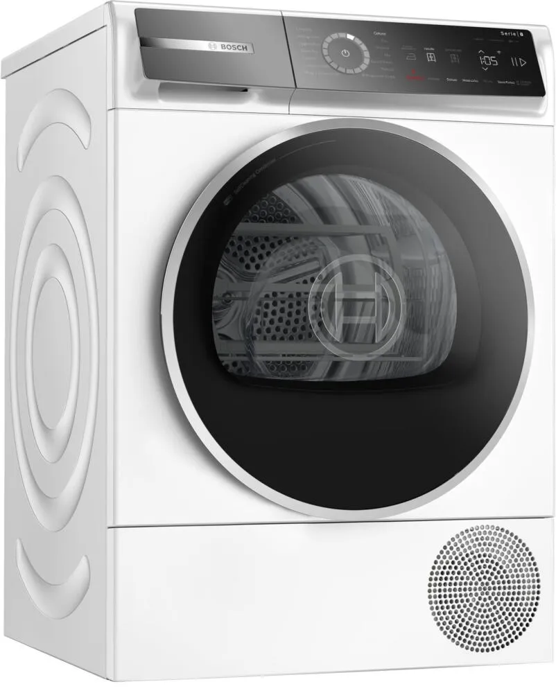 Bosch Serie 8 WQB246D0II kurutucu Solo Önden yüklemeli 9 kg Beyaz Thumbnail 1