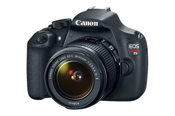 Canon EOS Rebel T5 + 18-55 IS & 55-250 STM SLR Fotoğraf Makinesi Kiti 18 MP CMOS 5184 x 3456 Piksel Siyah Digital Kamera