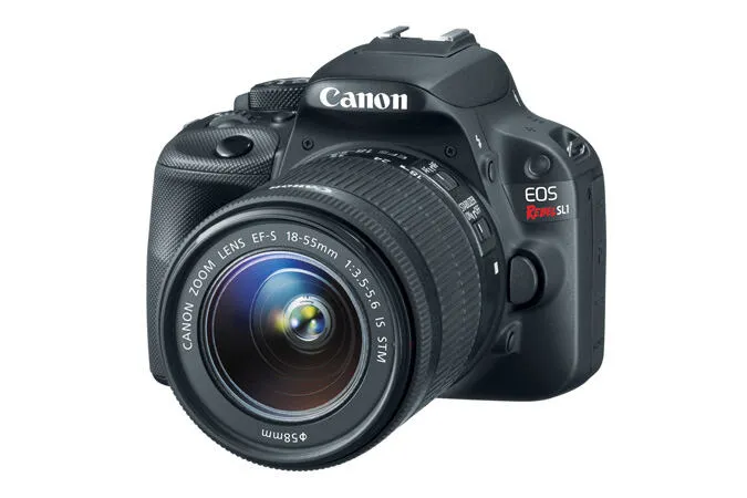 Canon EOS SL1 + 18-55 IS STM & 55-250 IS STM SLR Fotoğraf Makinesi Gövdesi 18 MP CMOS 5184 x 3456 Piksel Siyah Digital Kamera