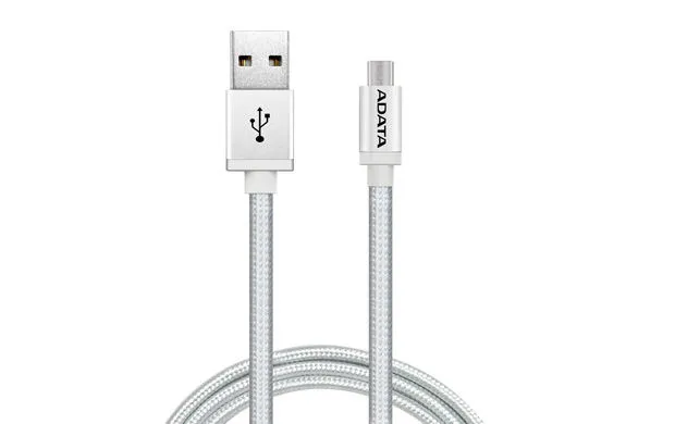 ADATA X00168 USB kablo USB 2.0 1 m USB A Micro-USB B Gümüş Thumbnail 2