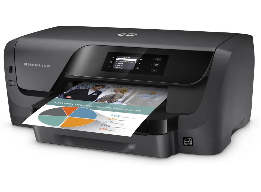 HP Officejet Pro 8210 inkjet yazıcı Renk 2400 x 1200 DPI A4 Wi-Fi Thumbnail 1
