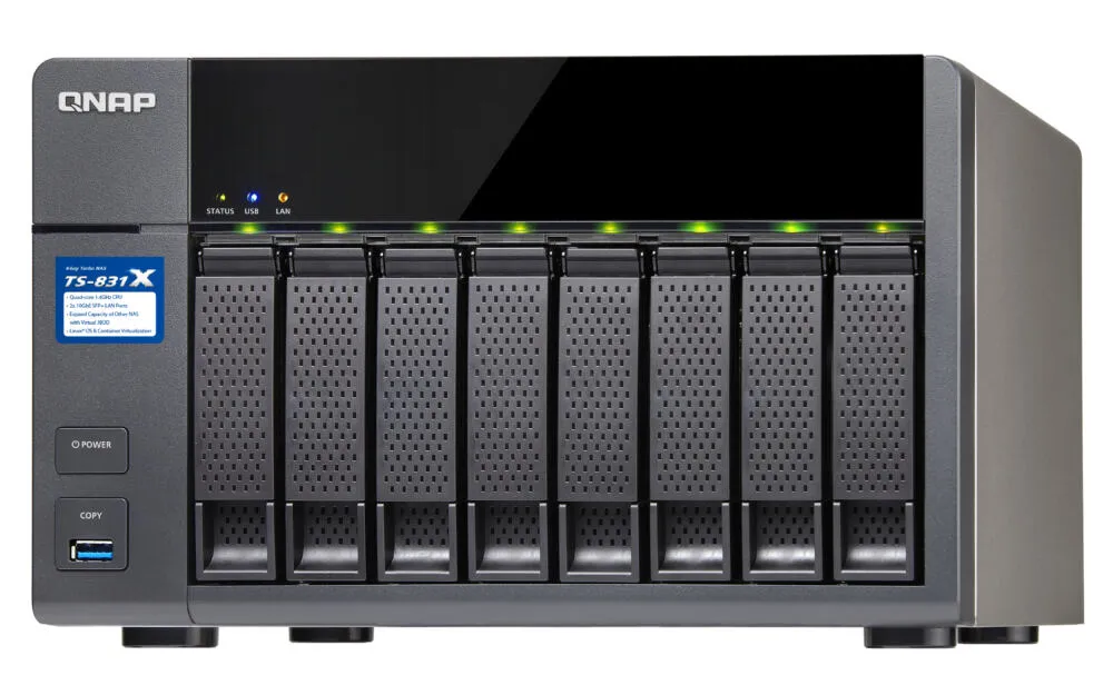 QNAP TS-831X 4 GB TS-831X-4G-80TB-IW Thumbnail 1
