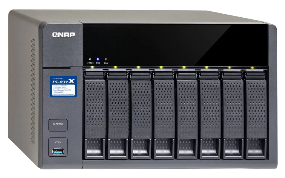 QNAP TS-831X 4 GB TS-831X-4G-80TB-IW Thumbnail 7