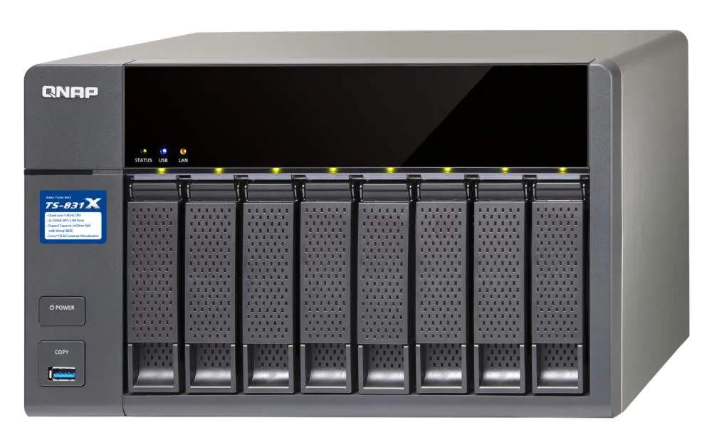 QNAP TS-831X 4 GB TS-831X-4G-80TB-IW Thumbnail 5