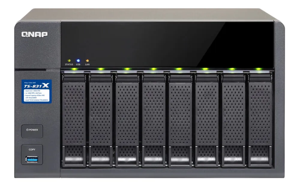 QNAP TS-831X 4 GB TS-831X-4G/STG10TB Thumbnail 0