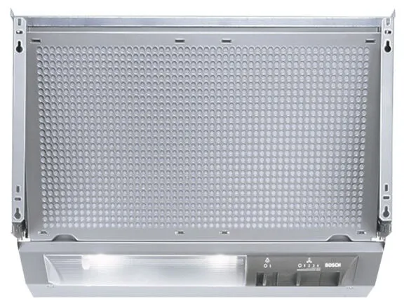 Bosch DHE655M ocak bacası Alttan-gömme Gümüş 540 m³/Saat Davlumbaz ve Aspiratö