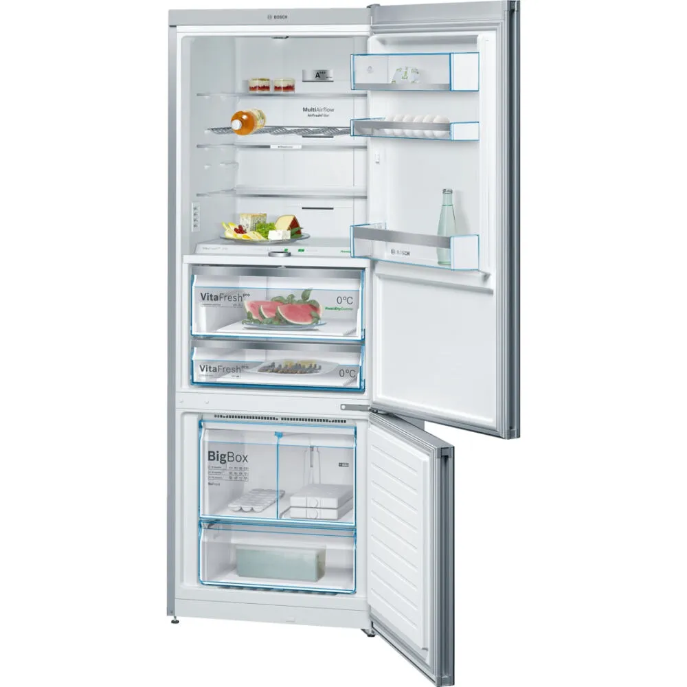 Bosch Serie 8 KGF56HB40 donduruculu buz dolabı Solo 480 l Siyah, Gri Buzdolabı