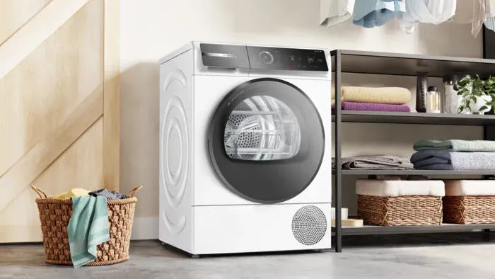 Bosch Serie 8 WQB246DLSN kurutucu Solo Önden yüklemeli 9 kg Beyaz Thumbnail 7