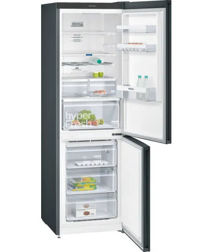 Siemens KG36NXB45 donduruculu buz dolabı Solo 324 l Siyah Buzdolabı Thumbnail 0