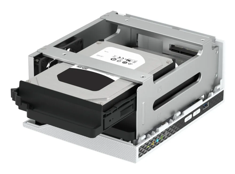 QNAP TS-233 + 2x ST2000VN003 NAS Mini Dikey (Tower) Cortex-A55 2 GB 4 TB QNAP QTS Beyaz Thumbnail 6