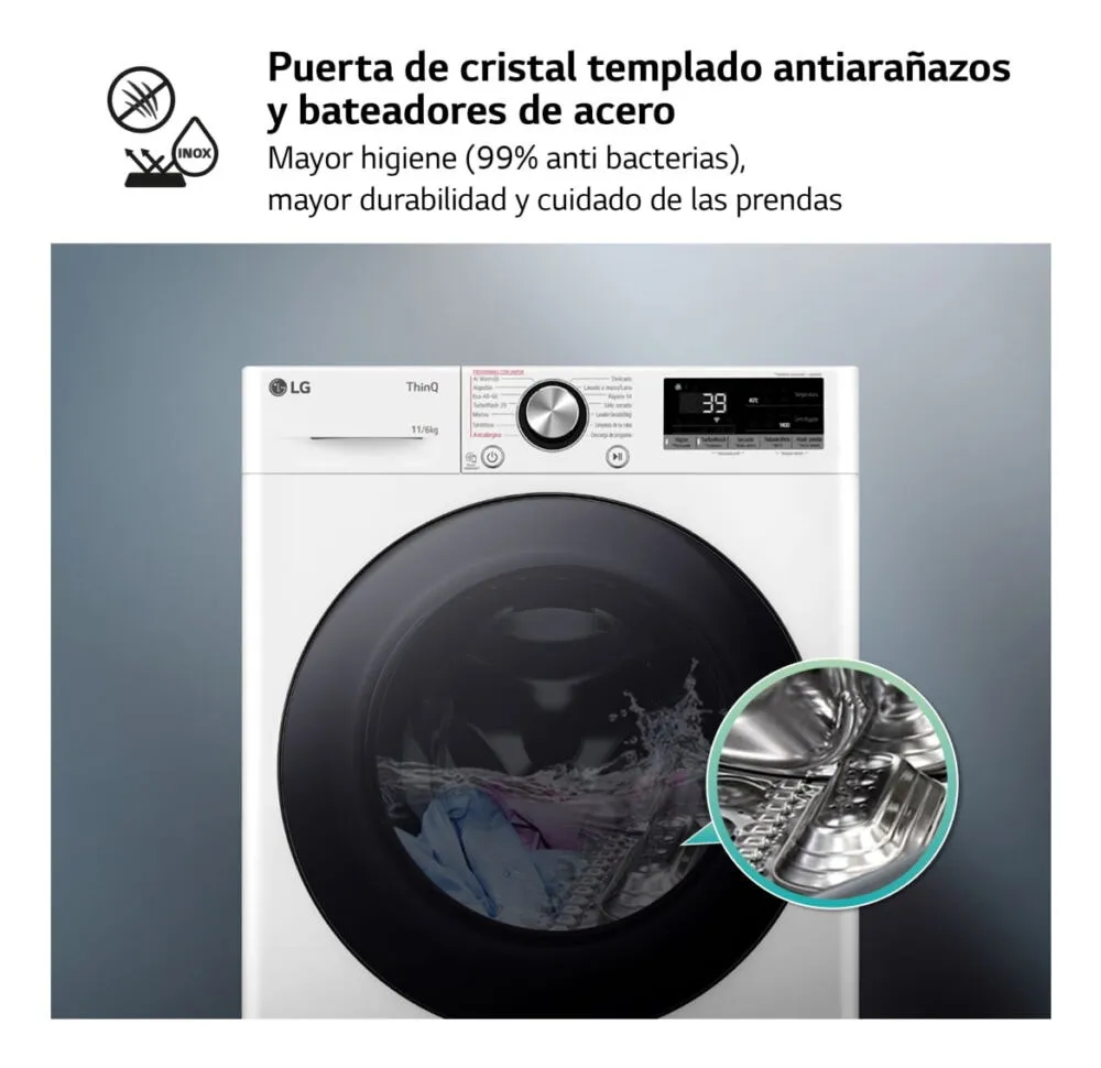 LG F4DR7011AGW.OUTLET Washer Dryers Thumbnail 7