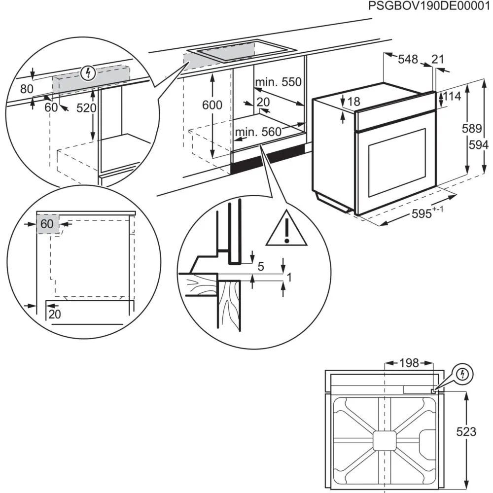 Electrolux COB400X 949 496 675 72 Litre Ankastre Fırın Thumbnail 12