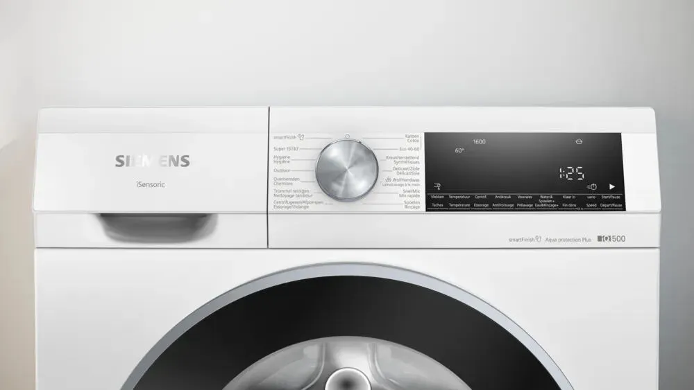 Siemens iQ500 WG46G2Z5FG çamaşır makinesi Önden yüklemeli 9 kg 1600 RPM Beyaz Thumbnail 1
