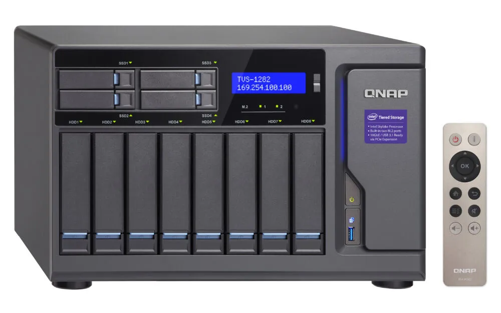 QNAP TVS-1282 8 GB TVS-1282-I3-8G-16TB-GLD Thumbnail 7