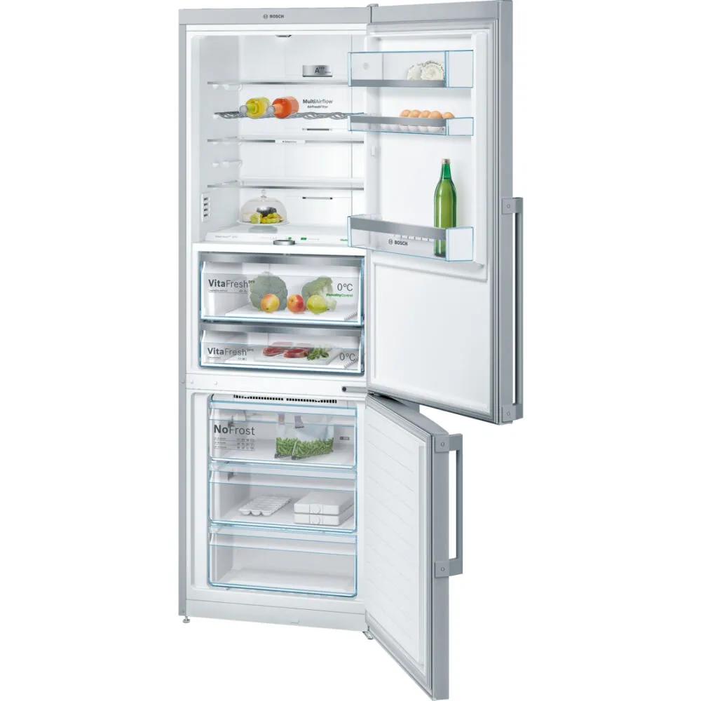 Bosch Serie 8 KGF49PI40 donduruculu buz dolabı Solo 413 l Paslanmaz çelik Buzdolabı