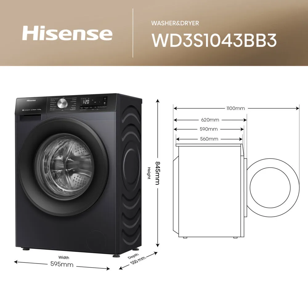 Hisense WD3S1043BB3 Thumbnail 6