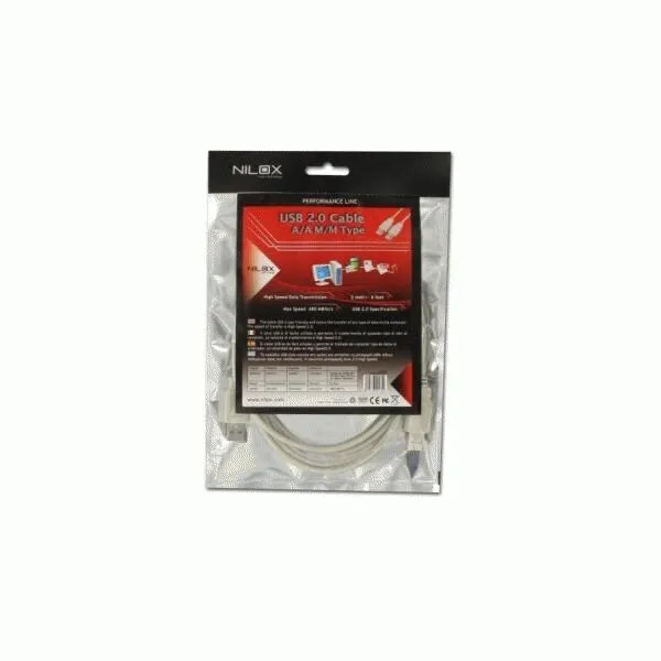 Nilox 07NXU205AM201 USB A to USB A (5 m) USB Kablosu Thumbnail 1