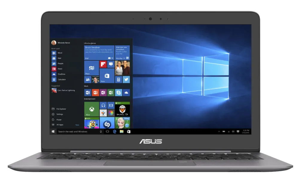 ASUS Zenbook UX310UQ-GL259T 90NB0CL1-M03730 Thumbnail 1