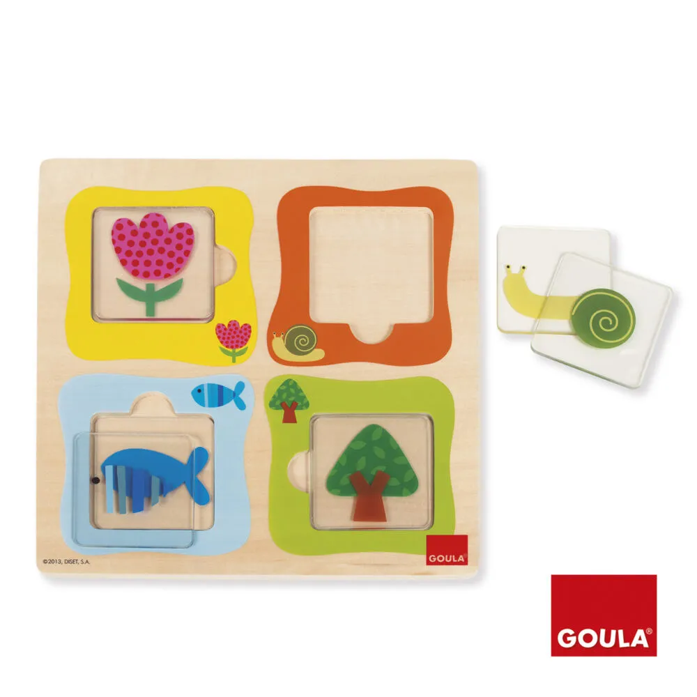 Jumbo Goula Puzzle Snail Transparencies Eğitici Oyuncak