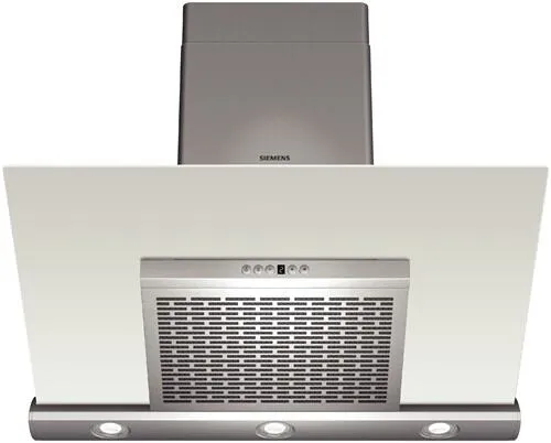 Siemens LC956KA40 ocak bacası Duvara monteli Gümüş 380 m³/Saat Davlumbaz ve Aspiratö