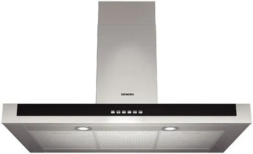 Siemens LC956BB30 ocak bacası Duvara monteli Gümüş 500 m³/Saat Davlumbaz ve Aspiratö
