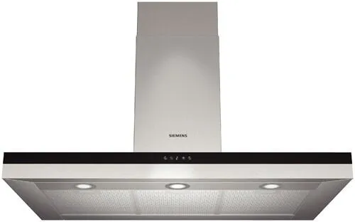 Siemens LC957BC40 ocak bacası Duvara monteli Gümüş 650 m³/Saat Davlumbaz ve Aspiratö