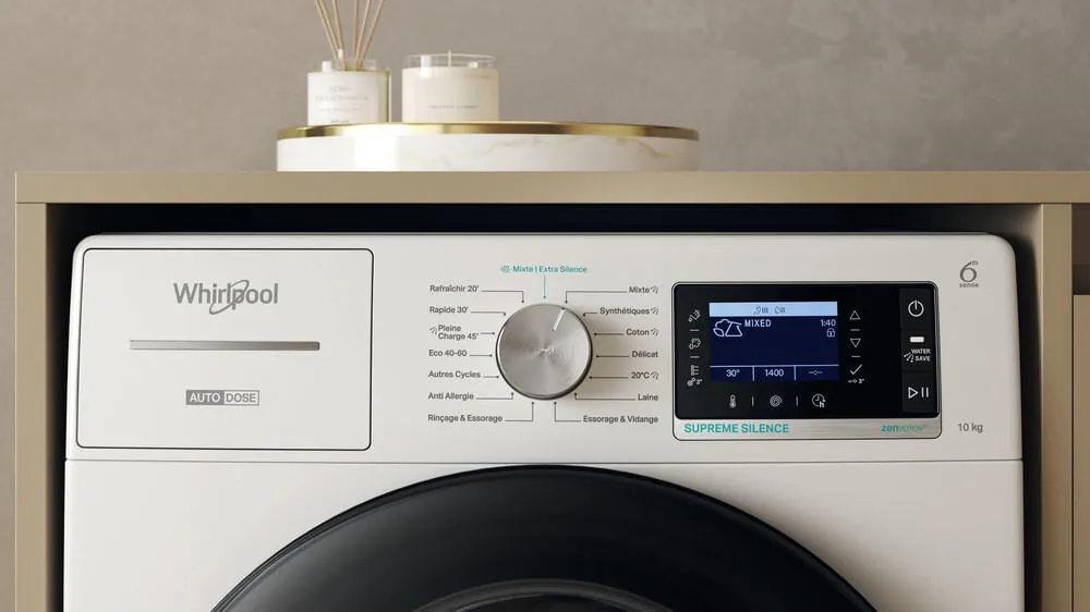 Whirlpool W8 09ADB SILENCE FR 859991678940 10 kg 1400 Devir Çamaşır Makinesi Thumbnail 10