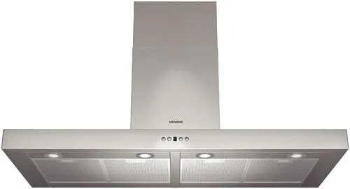 Siemens LC257BB40 ocak bacası Duvara monteli Paslanmaz çelik 800 m³/Saat Davlumbaz ve Aspiratö