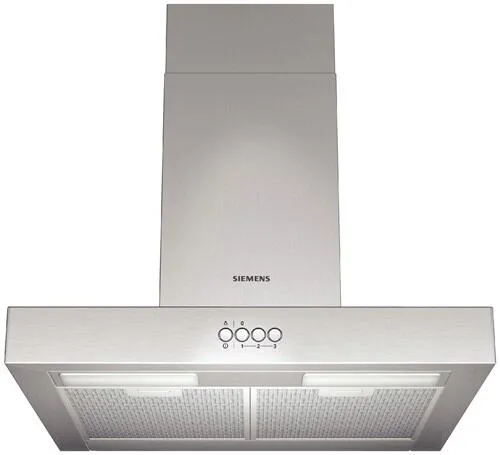 Siemens LC657BA20 ocak bacası Duvara monteli Paslanmaz çelik 770 m³/Saat Davlumbaz ve Aspiratö