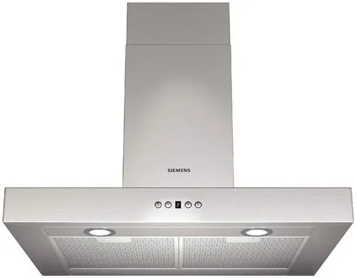 Siemens LC756BA40 ocak bacası Duvara monteli Paslanmaz çelik 640 m³/Saat Davlumbaz ve Aspiratö