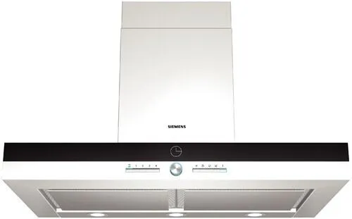 Siemens LC928BA90 ocak bacası Duvara monteli Mavi, Beyaz 820 m³/Saat Davlumbaz ve Aspiratö