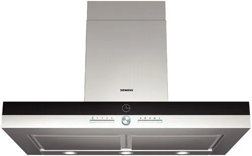 Siemens LC958BA90 ocak bacası Duvara monteli Mavi, Beyaz 820 m³/Saat Davlumbaz ve Aspiratö
