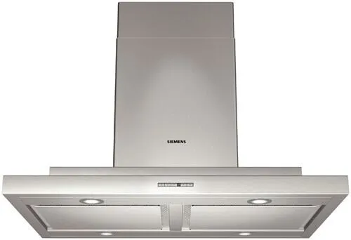 Siemens LF958TA60 ocak bacası Duvara monteli Paslanmaz çelik 820 m³/Saat Davlumbaz ve Aspiratö