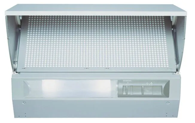 Siemens LE67130 ocak bacası Duvara monteli Gümüş 510 m³/Saat Davlumbaz ve Aspiratö