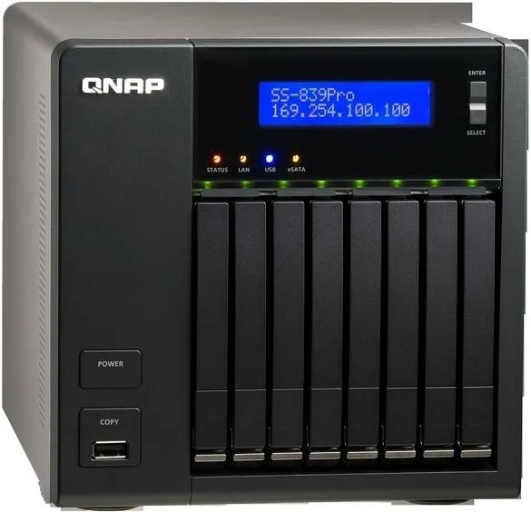QNAP SS-839 Pro Turbo NAS Dikey (Tower) 2 GB 0 TB