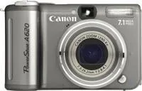 Canon PowerShot A620 7.1Mpix+SD 256 7,1 MP CCD Gri, Gümüş Digital Kame