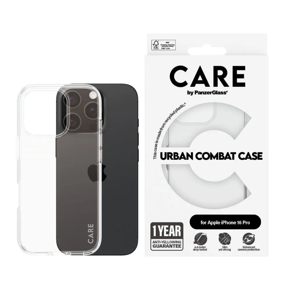 PanzerGlass CARE™ by PanzerGlass® Urban Combat Case Transparent iPhone 16 Pro 1354 Thumbnail 2