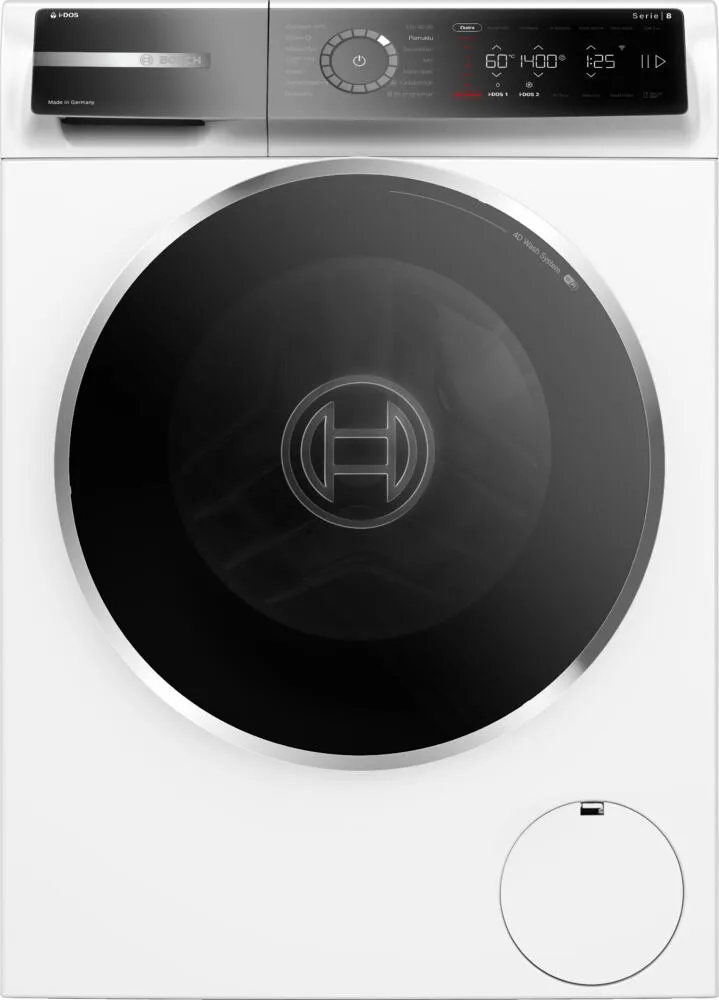 Bosch Serie 8 WGB254A1TR çamaşır makinesi Önden yüklemeli 10 kg 1400 RPM Beyaz Çamaşır Makineleri
