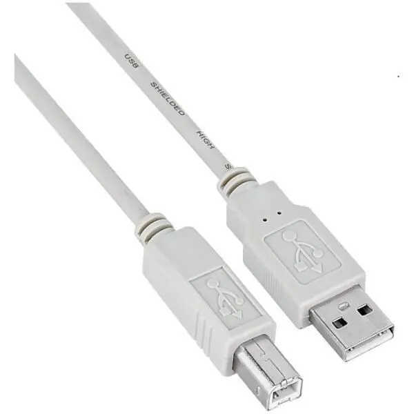 Nilox USB1-AB-MM3-B USB kablo 3 m USB A USB B Beyaz USB Cihaz