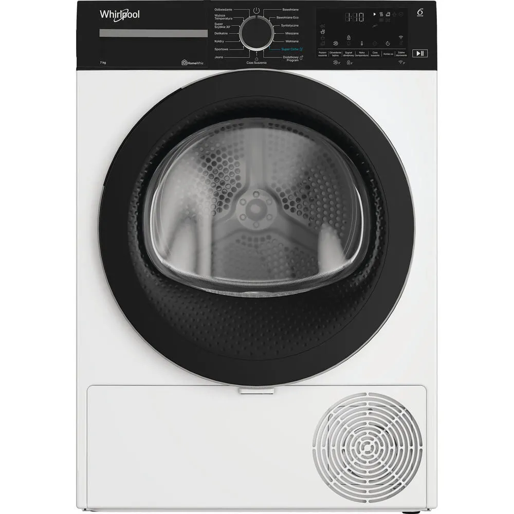 Whirlpool WSD 74 WBB PL kurutucu Solo Önden yüklemeli 7 kg Beyaz Thumbnail 2