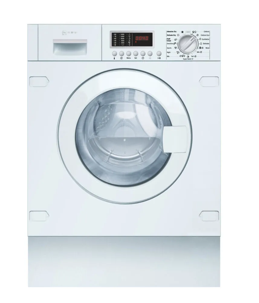 Neff V6540X1EU çamaşır kurutma makinesi Ankastre Önden yüklemeli Beyaz Kurutmalı Çamaşır Makinesi