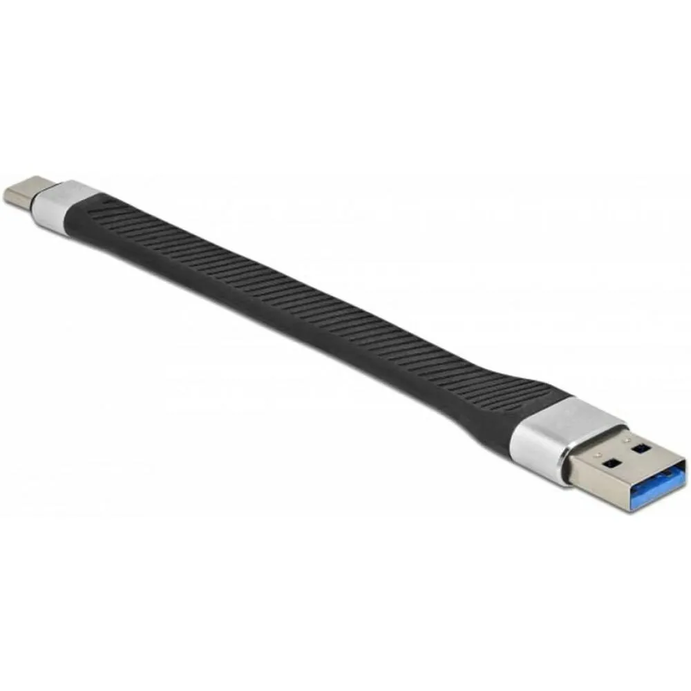 Techly ICOC-USBC-FL-U322 USB C to USB C (0,12 m) USB Kablosu Thumbnail 3