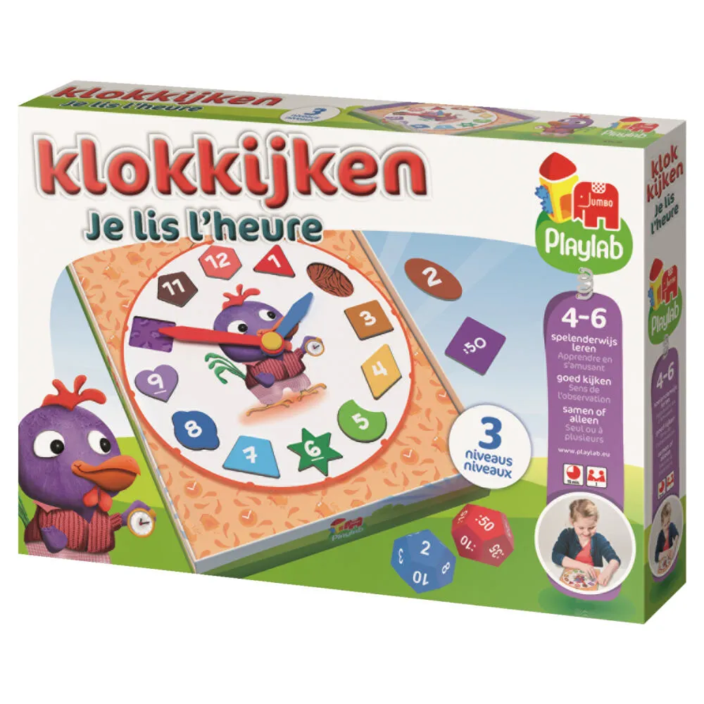 Jumbo I learn Klokkijken 81570 Öğrenme Oyuncakları Thumbnail 4