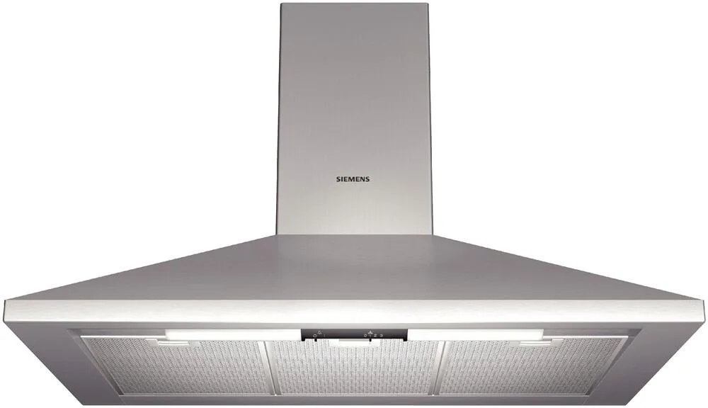 Siemens LC954WA10 ocak bacası Duvara monteli Paslanmaz çelik 400 m³/Saat Davlumbaz ve Aspiratö