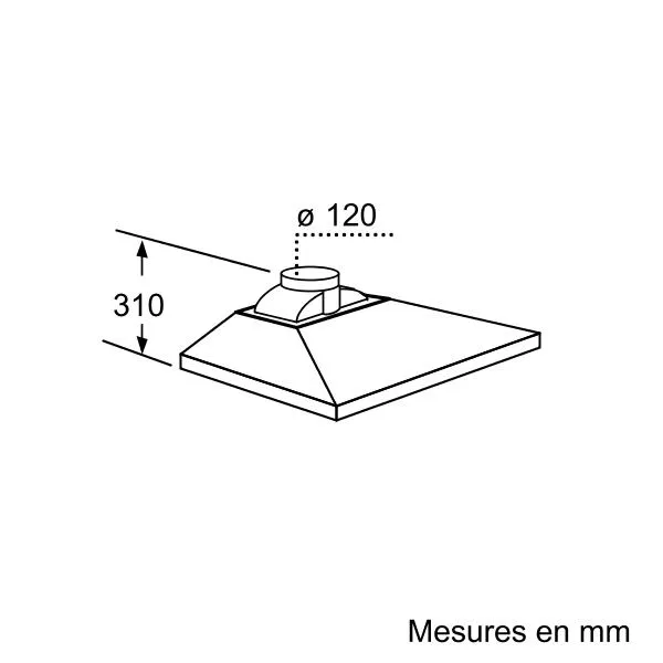 Siemens LC954WA10 ocak bacası Duvara monteli Paslanmaz çelik 400 m³/Saat Thumbnail 2